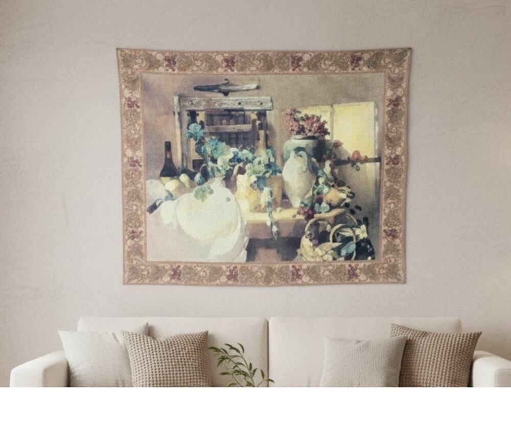 Riddle Home & Gift Days of Wine & Roses Tapestry Wall Art 40.5" x 52"